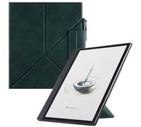 BOZHUORUI Case for Boox Note Air 5 C,PU Leather Magnetic Cover,Pine Green | Thin & Lightweight,with Auto Sleep/Wake,2-Way Origami Stand,Pen Buckle Design