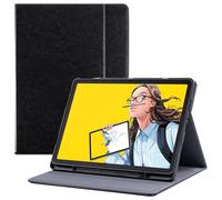 BOZHUORUI Case for Wacom Movinkpad 11 Tablet,with Pen Holder & Pocket/Hand Strap, Multiple Angles Viewing Stand, PU Leather Protective Cover for Wacom Movinkpad 11 (Black)
