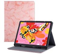 BOZHUORUI Case for XPPen Magic Drawing Pad 12.2" Standalone Drawing Tablet,with Pen Holder & Pocket, Multiple Angles Viewing Stand, PU Leather Protective Cover with Sleep/Wake (Pink Marble)