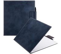 BOZHUORUI Slim Case for 13.3" Boox Note Max (2024) & 13.3" Boox Tab X C (2025) | Pen Clasp Design | Book Folio Style | with Sleep/Wake | Vegan PU Leather Ultra-Thin Magnetic SleepCover (Dark Blue)