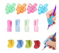 BOZILY 12pcs Pencil Grips - Kids Handwriting Aid, Soft Silicone Pencil Grip Trainer for Students