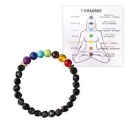 BOZILY Chakra Bracelets for Women - Adjustable Healing Crystals & Natural Stone Beaded Bracelet for Stress Relief, Meditation, and Yoga - Gift with Inspiring Card for Moms, Daughters, and Friends