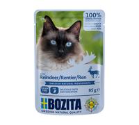 Bozita Chunks in Sauce Pouches 12 x 85g - Mixed pack meat & fish menu (4 varieties)