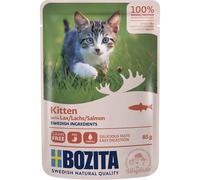Bozita Pouch Bag Treats in Sauce Salmon for Kittens 12 x 85g (27,35€/kg)