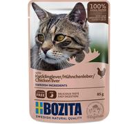 Bozita Chunks in Jelly Pouches 12 x 85g - Chicken Liver