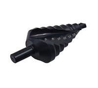 BOZONLI 10-45mm Step Drill Bit,Large High Speed Steel Spiral Groove Step Drill Triangle Round Shank Hole Cutter