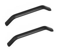 BOZONLI 2 Pack Matt Black Kitchen Cupboard Handles Drawer Handles 128mm | Aluminum Alloy Cabinet Handles, Curved Ergonomic Design, Anti-Rust Pulls for Kitchen Cupboard Wardrobe Furniture Hardware