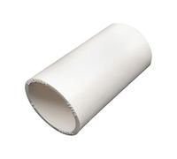 BOZONLI 25mm Inner Diameter PVC Straight Pipe Fitting Coupling Adapter Connector Fittings White 10 Pcs