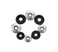 BOZONLI 50pcs Sealing Washers, Stainless Steel Neoprene EPDM Bonded Sealing Gasket Washers, 12mm OD, 4.2mm ID, 2.5mm Thickness