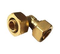 BOZONLI Brass Compression Elbow 90 Degree Equal Diameter 20mm Water Pipe Fittings Connector