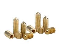 BOZONLI Grub Screws Metric Thread Brass Cone Point Hex Socket Set Screw Allen Bolts, M3×3mm,30 pcs