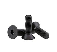 BOZONLI Hex Bolts High Tensile Socket Cap Countersunk Screws Flat Head Socket Bolt Black, M8×12mm,10 pcs