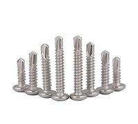 BOZONLI M4.2 Self Drilling Screws Self Tapping Screws for Metal, Pan Head Phillips Drill Tail Screws, M4.2×13mm,20 pcs