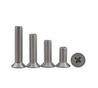 BOZONLI Phillips Countersunk Machine Screws Bolt Flat Head Stainless Steel Screws, M4*65mm,10 pcs