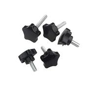 BOZONLI Thumb Screw, Thread Clamping Knob Plastic Hand Knob Star Shape Screw on Knob for Machine Tool, M10×40mm,5 pcs