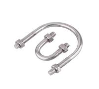 BOZONLI U-Bolt 304 Stainless Steel with Nuts Fastener, Marine Boat Deck Hardware,M6×16mm,5 pcs