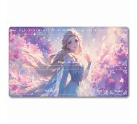 Bozzhen Lorcana Playmat Compatible TCG MTG Gaming Mat Non-Slip Rubber with Zones 24x14 Inches