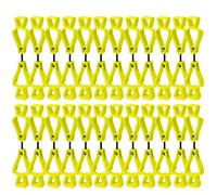 BOZZYS Glove Clips for Work Glove Holders 24-Pack Bulk | Yellow Z-Shaped Clips for Tool Belts & Hard Hats | (360° Anti-Drop) Never Lose Gloves on Construction Sites