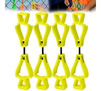 BOZZYS Glove Clips for Work Glove Holders 4-Pack | Yellow Z-Shaped Clips for Tool Belts & Hard Hats | (360° Anti-Drop) Never Lose Gloves on Construction Sites