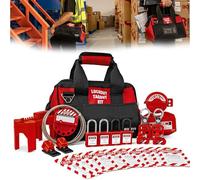 BOZZYS Portable Lockout Tagout Kit,26 Pack,Keyed Different Loto Padlock and Insulated Padlock Set,Circuit Breaker Lockout,Lockout Hasps,Plug Lockout,for Overhaul of Industrial Device
