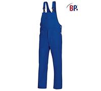 BP 1413-060-13-60, Bib & brace, Fabric braces with rubber insert 300,00 g/m², Pure cotton royal blue, 43/44