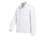 BP 1485-060-21-64/66, Work jacket, Concealed press-stud band and pockets 300,00 g/m², Pure cotton white, 50/52