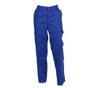 BP 1486-060-13/45/46, Work trousers, with elasticated back 300,00 g/m², Pure cotton, Color royal blue, Size 45/46