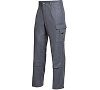 BP 1486-060-53/33l, Work trousers, with elasticated back 300,00 g/m², Pure cotton, Color dark grey, Size 33l