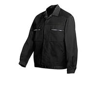 BP 1602-559-32-56/58n, Work jacket, Concealed press-stud band and pockets 245,00 g/m², fabric blend black, 44/46n