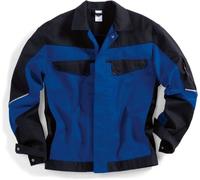 BP 1607-559-13-44/46n, Work jacket, Concealed zip and pockets 245,00 g/m², fabric blend royal blue/black, 34/37n