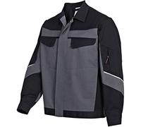 BP 1607-559-53-60/62n, Work jacket, Concealed zip and pockets 245,00 g/m², fabric blend dark grey/black, 47/49n