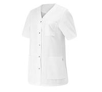 BP 1617-400-21/30n, Women's tunic, 1/2 sleeve, V-neck with press-stud band 215,00 g/m², fabric blend, Color white, Size 30n
