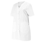 BP 1640-485-21-32n, Women's tunic, 1/2 sleeve, V-neck with press-stud band 215,00 g/m², fabric blend white, 6n
