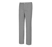 BP 1650-801-33-54, Chef's/baker's trousers, with pleats and pockets 215,00 g/m², fabric blend black-white check pattern, 37/38