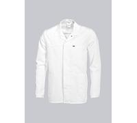 BP 1670-500-21 Unisex Jacket, 1/1 Sleeve With Adjustable Slit On Cuff, 210,00 G/M², Fabric Blend, White, Size Ss