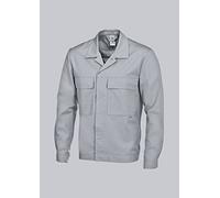 BP 1682-558-51 Unisex Work Jacket, 1/1 Sleeve, Cuffs With Adjustable Press-Stud Fastening, 245,00 G/M², Fabric Blend, Light Grey, Size Ll