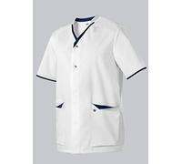 BP 1703-485-2110 His and Hers Tunic, Regular Fit, 50% Cotton/50% Polyester, White/Midnight Blue, Size 3XLn