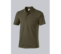 BP 1712-230-73 Unisex Polo Shirt, 1/2 Sleeve, Polo Collar With Button Facing, 70 Cm, 195,00 G/M², Cotton With Stretch, Olive, Size 4Xl