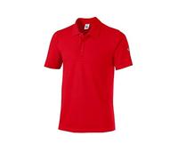 BP 1712-230-81 Unisex Polo Shirt, 1/2 Sleeve, Polo Collar With Button Facing, 70 Cm, 195,00 G/M², Cotton With Stretch, Red, Size 4Xl