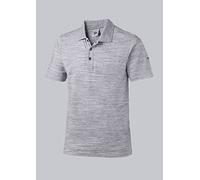 BP 1712-232-21 Unisex Polo Shirt, Space-Dye Fabric, 1/2 Sleeve, Polo Collar, 195,00 G/M², Fabric Blend With Stretch, Space White, Size 4Xl