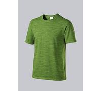 BP 1714-235-178 Unisex T-Shirts, Space-Dye Fabric, 1/2 Sleeve, Round Neck, 170,00 G/M², Fabric Blend With Stretch, Space New Green, Size L