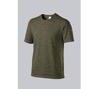 BP 1714-235-73 Unisex T-Shirts, Space-Dye Fabric, 1/2 Sleeve, Round Neck, 170,00 G/M², Fabric Blend With Stretch, Space Olive, Size S