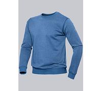 BP 1720-293-116 Unisex Sweatshirt, Slim Silhouette, Long Sleeve And Round Neck, 280,00 G/M², Reinforced Cotton, Azure Blue, Size Xl
