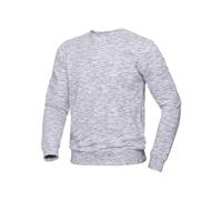 BP 1720-294-21 Unisex Sweatshirt, Space-Dye Fabric, Slim Silhouette With Long Sleeve, 280,00 G/M², Fabric Blend With Stretch, Space White, Size 4Xl