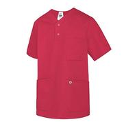 BP 1741-853-188 Unisex Slip-On Tunic, 1/2 Sleeve, V-Neckvwith Arm-Lift System, 180,00 G/M², Fabric Blend, Coral, Size M