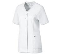 BP 1750-435-21 Women'S Casual Tunic, 1/2 Sleeve, Piqué Inserts And Arm-Lift System, 180,00 G/M², Fabric Blend, White, Size M