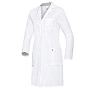 BP 1754-130-21 Women'S Doctor'S Coat, Long-Sleeve, Arm-Lift System, 205,00 G/M², Pure Cotton, White, Size 22N