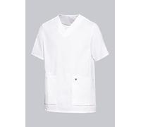 BP 1763-684-0021-XLn Super Light Fabric Tunic for Women, 49% Cotton, 49% Polyester, 2% Elastolefin, White, XLn Size