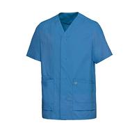 BP 1765-241-0116-2XLn Unisex Super Light Fabric Slip-On Tunic, 49% Cotton, 48% Polyester, 3% Elastolefin, Azure Blue, 2XLn Size