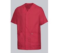 BP 1765-241-0188-Ln Unisex Super Light Fabric Slip-On Tunic, 49% Cotton, 48% Polyester, 3% Elastolefin, Coral, Ln Size